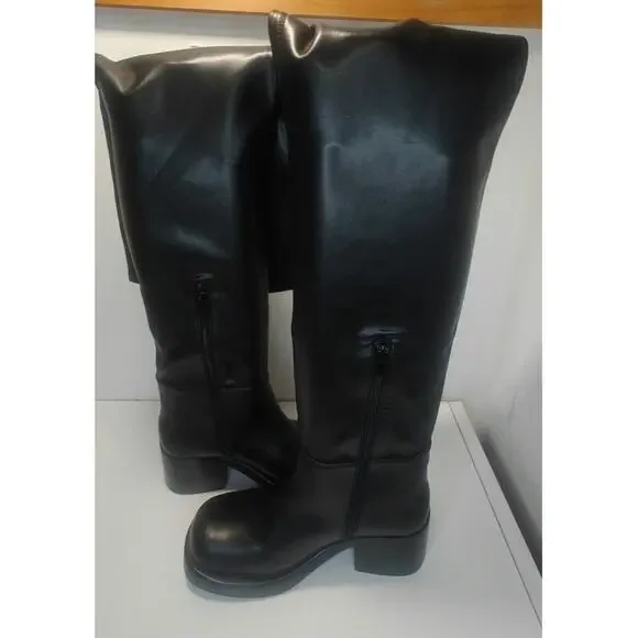 Black thigh high Boots by Jeffrey Campbell sz 7 - Picture 4 of 11